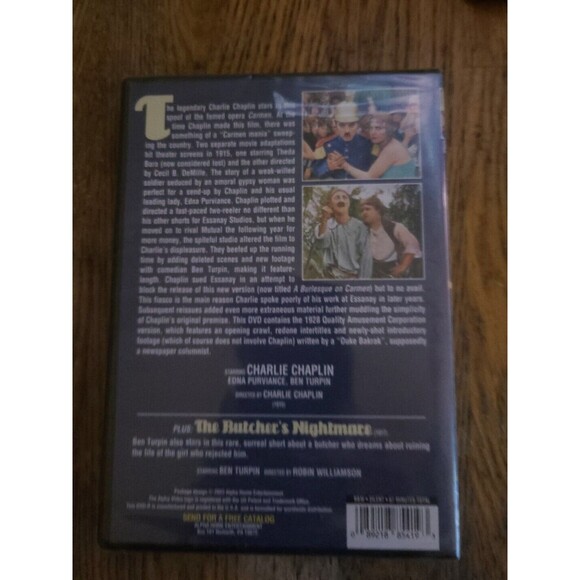 CHARLIE CHAPLIN'S BURLESQUE on CARMEN Classic DVD - Picture 2 of 2